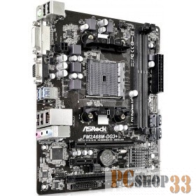 Материнская плата Asrock FM2A68M-DG3+ Soc-FM2+ AMD A68H 2xDDR3 mATX AC`97 6ch(5.1) GbLAN+VGA+DVI