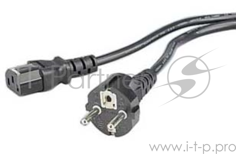 Кабель Hama H-46552 питания с заземлением 2.5 м 3x1.00 кв.мм черный