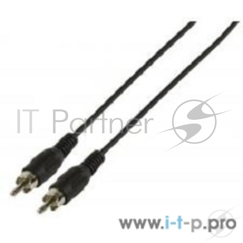 Кабель соединительный RCA (M) - RCA (M) черный 2m, Telecom (TAV4158-2M)