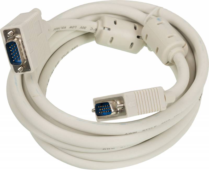 Кабель SVGA Ningbo CAB016S-10F VGA HD15 (m)/VGA HD15 (m) 3м феррит.кольца (CAB016S-10F-BR)