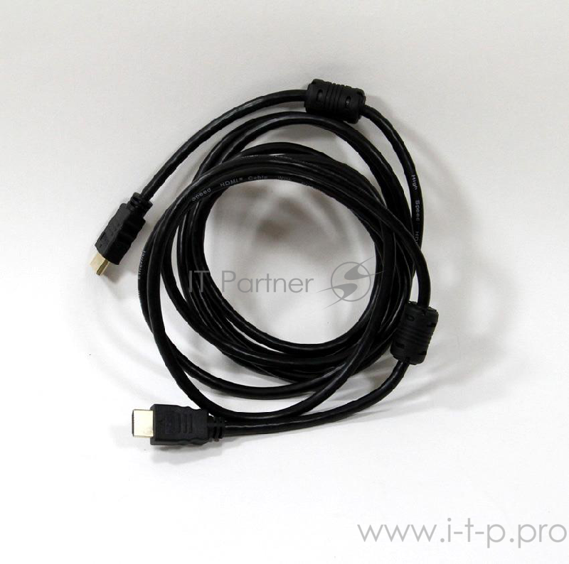 Кабель HDMI-19M --- HDMI-19M ver 2.0+3D/Ethernet,2 фильтра 3m Telecom (TCG200F-3M)