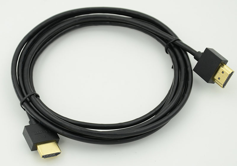 Кабель HDMI Gold Plated Connector, Ver1.4, Ultra Slim HDMI(19pin)/HDMI(19pin) (3м) феррит.кольца Поз