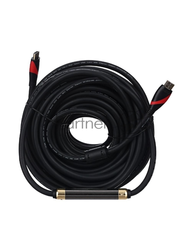 Кабель HDMI 19M/M ver. 2.0, 2 фильтра, с усилителем , 20m VCOM CG525D-R-20.0