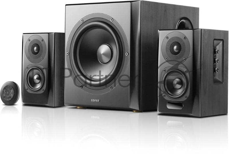Колонки Edifier S351DB Black 2.1,150W RMS, дерево, Bluetooth aptX