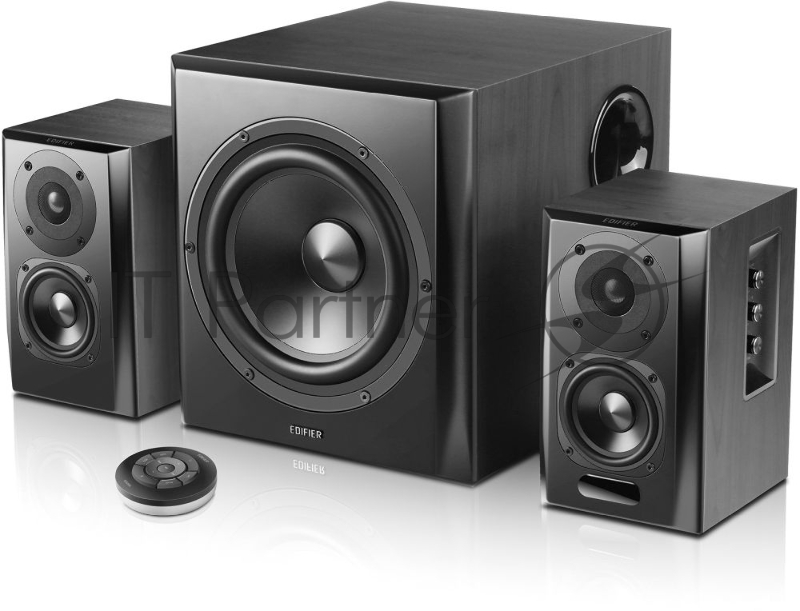 Колонки Edifier S351DB Black 2.1,150W RMS, дерево, Bluetooth aptX