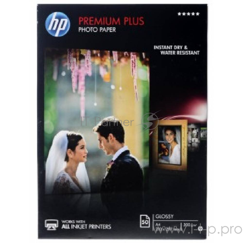 Глянцевая фотобумага HP высшего качества – 50 листов/A4/210 x 297 мм