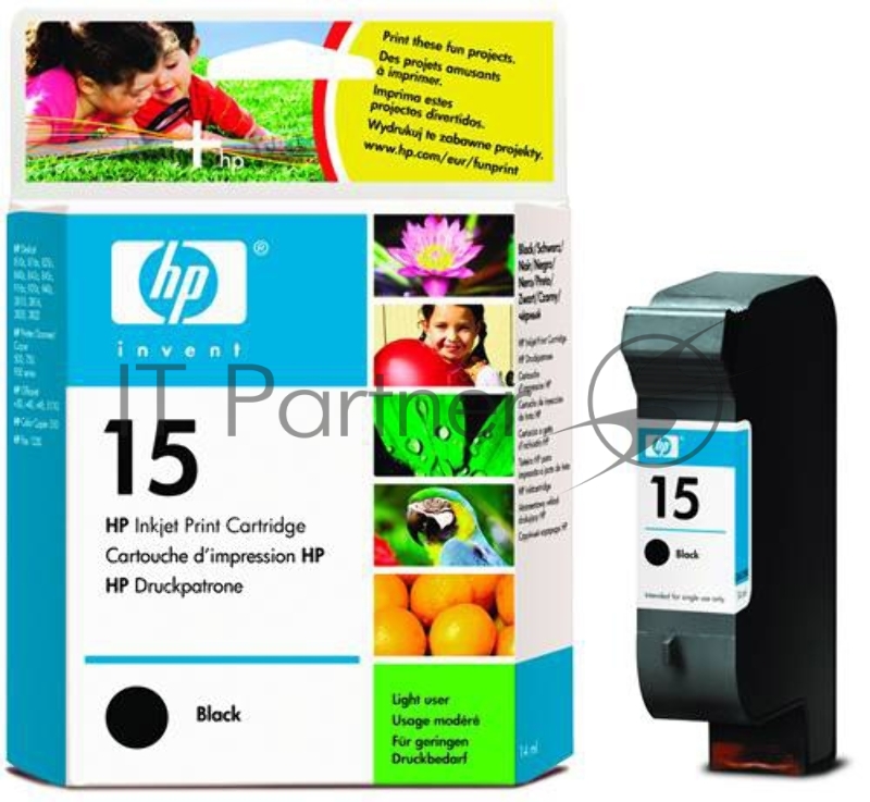 Картридж HP DJ 810C/816C/825C/840C/3810/3816, №15 (O) C6615DE,BK