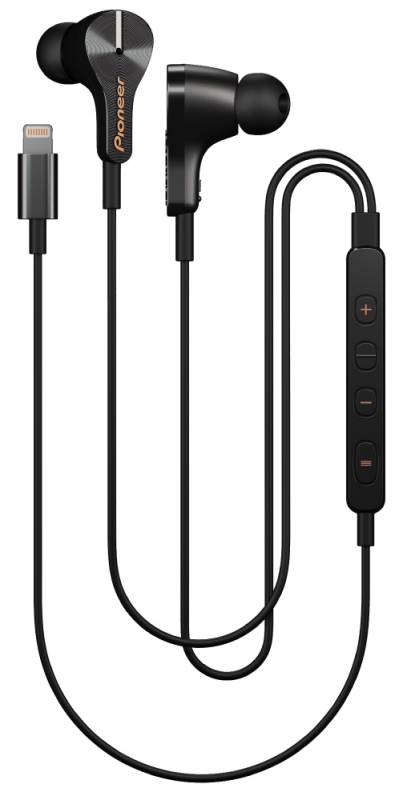 Гарнитура вкладыши Pioneer SE-LTC3R-K 1.2м черный проводные (в ушной раковине)