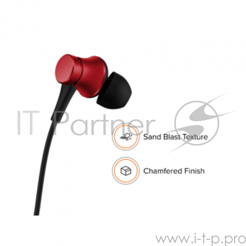 Наушники с микрофоном Xiaomi Mi Earphones Basic Red (ZBW4442GL)