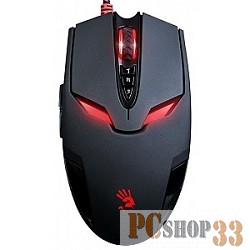 Мышь A4Tech Bloody V4m Gaming USB (Черный) ,8 кн., 3200 dpi, метал ножк 890550