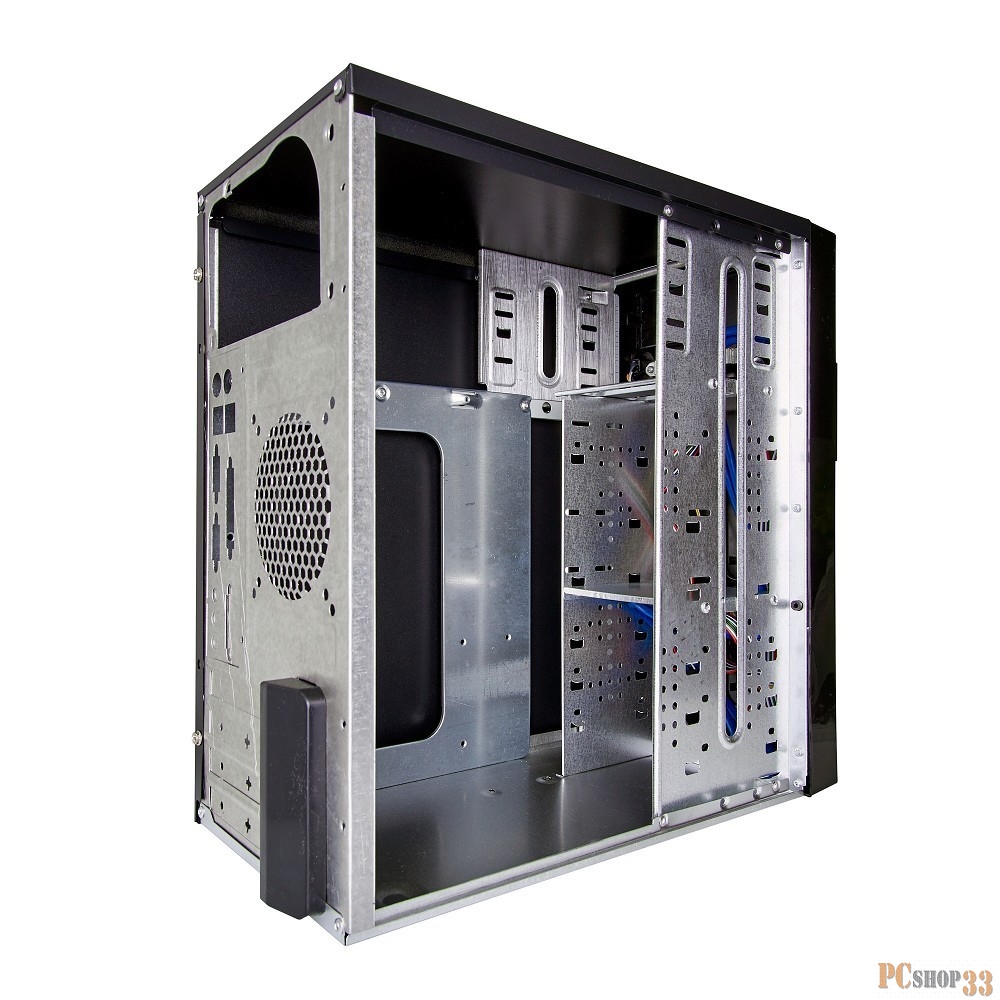 Корпуса Exegate EX277435RUS Корпус Minitower MA-371X Black, mATX UN400, 120mm 2*USB+2*USB3.0, Audio