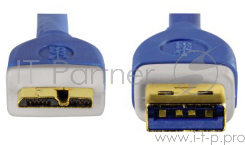 Кабель Hama H-39682 USB 3.0 A-micro B (m-m) 1.8 м экран. 5 Гбит/с не для USB 2.0 3зв синий