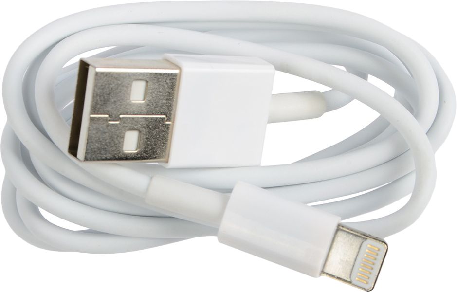 Кабель Lightning 8pin-USB Ritmix RCC-120 White для синхронизации/зарядки, 1м