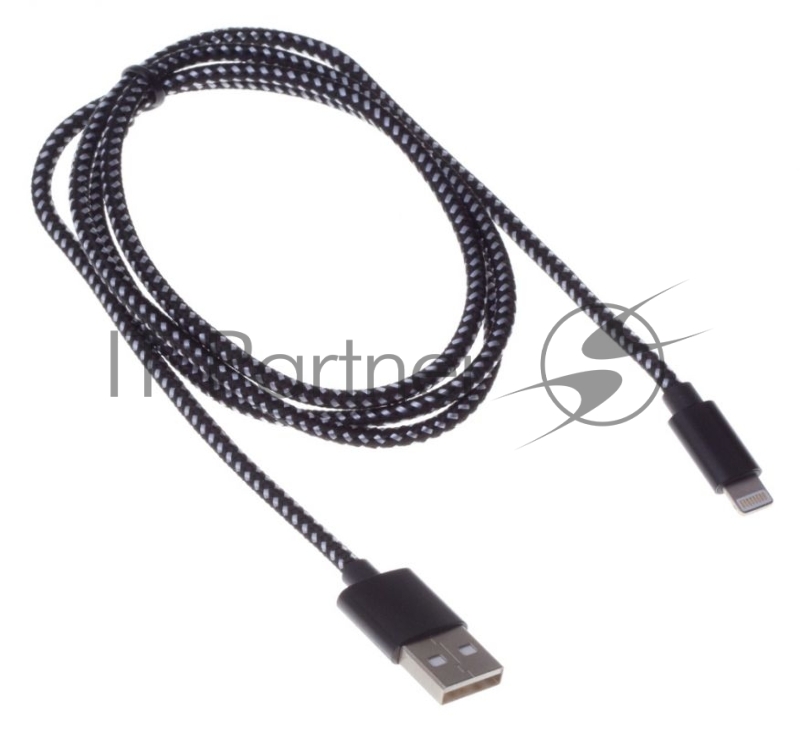 Кабель Buro Braided BHP RET LGHT-B-BR USB A(m) Lightning (m) 1м черный
