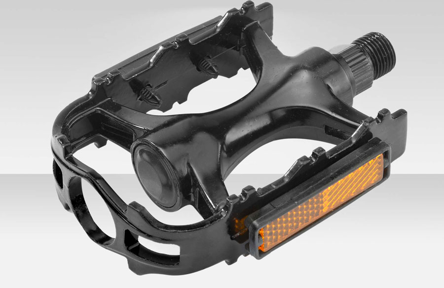 Педали вело BLF-B6 алюминий черный 9/16 360105