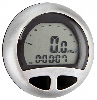 Велокомпьютер JY-115, 12 функций, серебристый