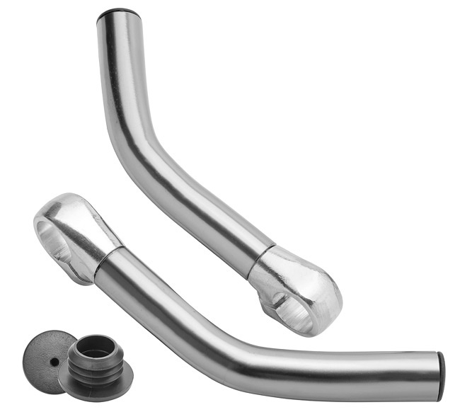 Рога на руль BLF-C1 алюминевые Серебро 440018