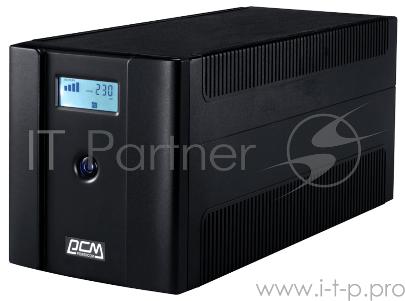 ИБП (UPS) 2000ВА Powercom Raptor RPT-2000AP LCD, черный (USB)