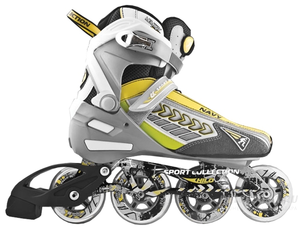 Роликовые коньки NAVY лайм (6) 46