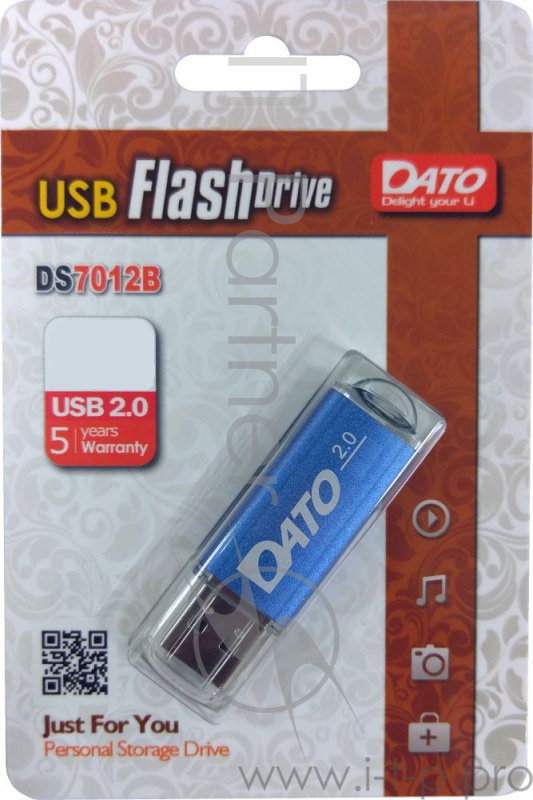 Флеш Диск Dato 8Gb DS7012 DS7012B-08G USB2.0 синий