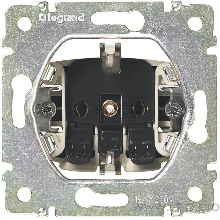 Розетки, выключатели и аксессуары Legrand 774222 Розетка Valena с заземлением, автозажим (белая)