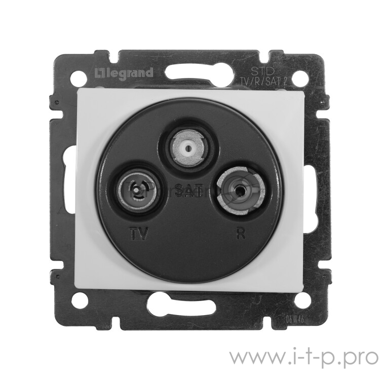 Розетки, выключатели и аксессуары Legrand 774436 Розетка TV-FM-SAT - Valena - оконечная - 10 дБ - 2400 МГц - белый
