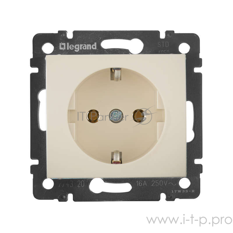 Розетки, выключатели и аксессуары Legrand 774320 Розетка Valena с заземлением, винтовой зажим, слоновая кость