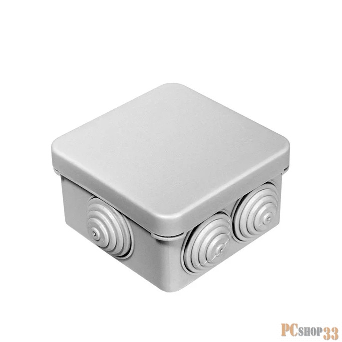 Коробки монтажные Рувинил 67030 Тусо.Коробка расп. для о/п, 70х70х40мм, 7вводов, IP55 (св.-серая)