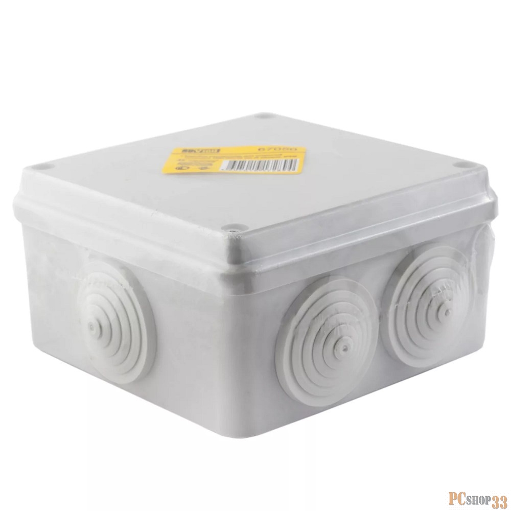 Коробки монтажные Рувинил 67051 Тусо.Коробка расп. для о/п, 120х80х50мм, 6 вводов, IP55