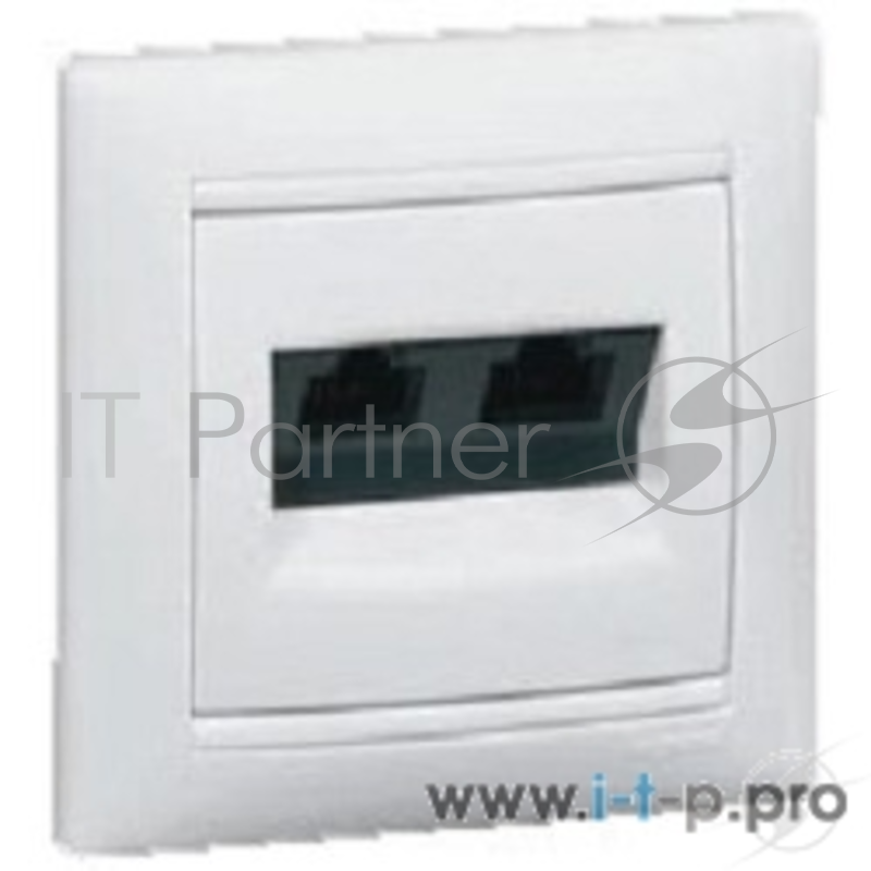 Розетки, выключатели и аксессуары Legrand 774239 Розетка RJ45 Valena 2 выхода Кат.5e UTP монтаж на винтах белая