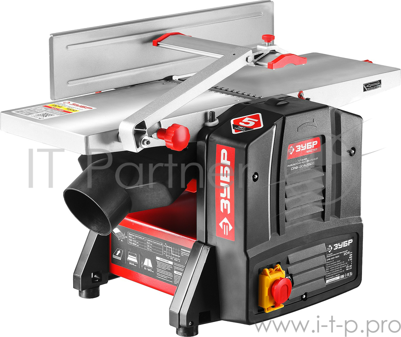 Электроинструмент ЗУБР Станок фуговально-рейсмусовый СРФ-204-1500 { ширина строгания 204мм, толщина заготовки до 120мм, 2 ножа, 9000 об/мин, 1500Вт, 6м/мин }