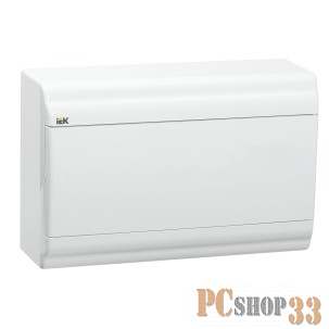 Боксы и корпуса IEK_MKP82-N-12-WD-41-10_Бокс ЩРН-П-12 модулей навесн.пластик IP41 PRIME белая дверь