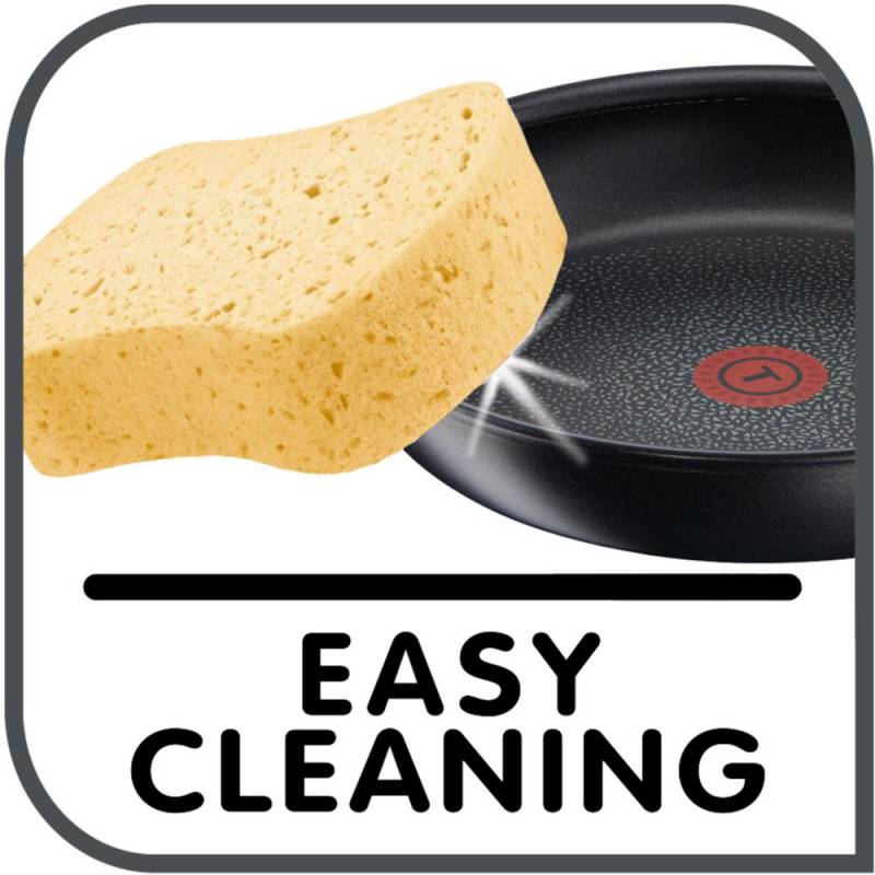 Сковорода Tefal Hard Titanium+ C6920602 круглая, 28см. ручка несъемная (без крышки) черный (2100096667)