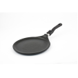 Сковорода блинная 28см, высота борта 1см, съемная ручка, индукционная