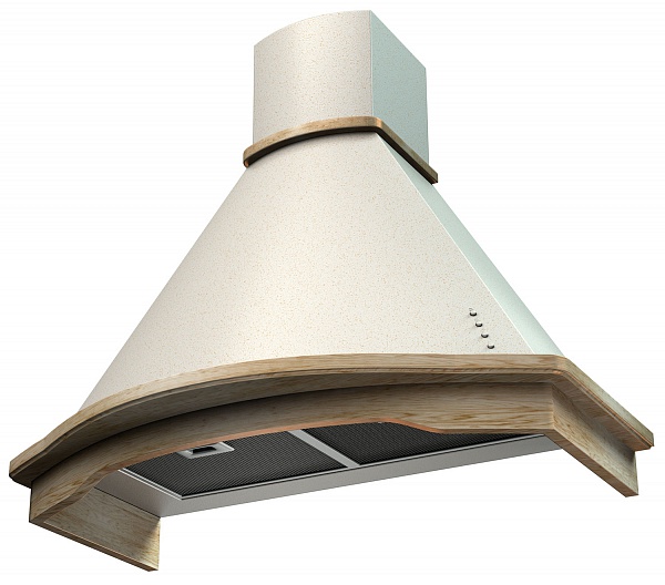 Вытяжка каминная Krona Gretta CPB 900 золотистый, управление: кнопочное (1 мотор)