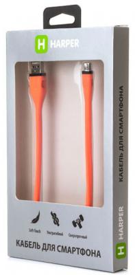 Кабель HARPER BCH-338 orange Micro USB, Длина кабеля: 38см