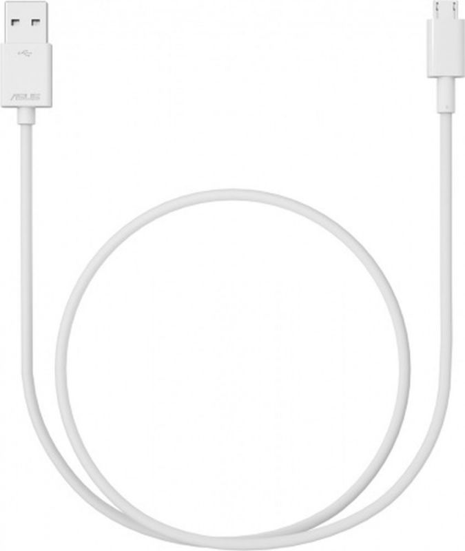Кабель Asus ACAU002 microUSB-USB 2.0 белый 0.9м для Zenfone (90AC02X0-BCA001)