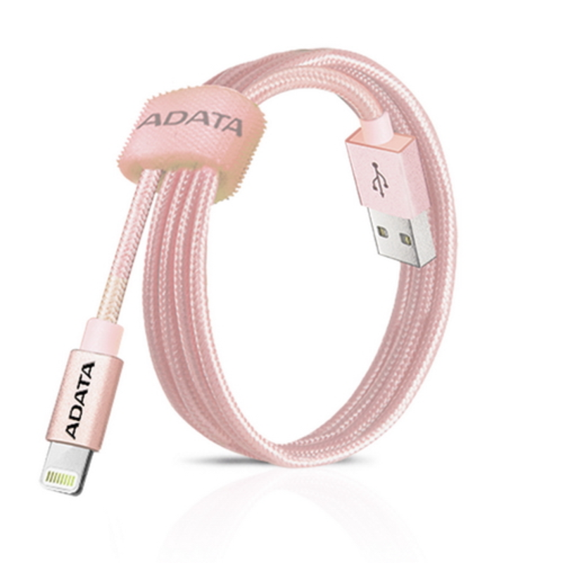 Кабель A-DATA Lightning-USB для зарядки и синхронизации iPhone, iPad, iPod (сертиф. Apple) 1м, метал