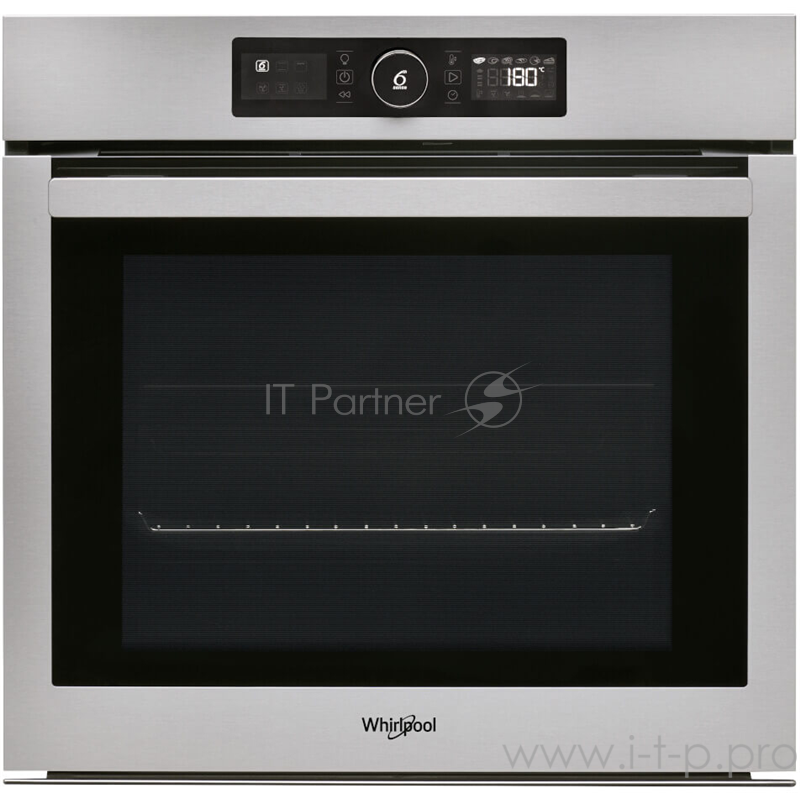 Встраиваемая электрическая духовка Whirlpool AKZ9 6270 IX / 59.5 х 59.5, Увеличенный объем - 73 л 16 программ приготовления электронное управление LED дисплей с моно-программатором телескопические направляющие на 1 уровне пиролитическая очистка плавн