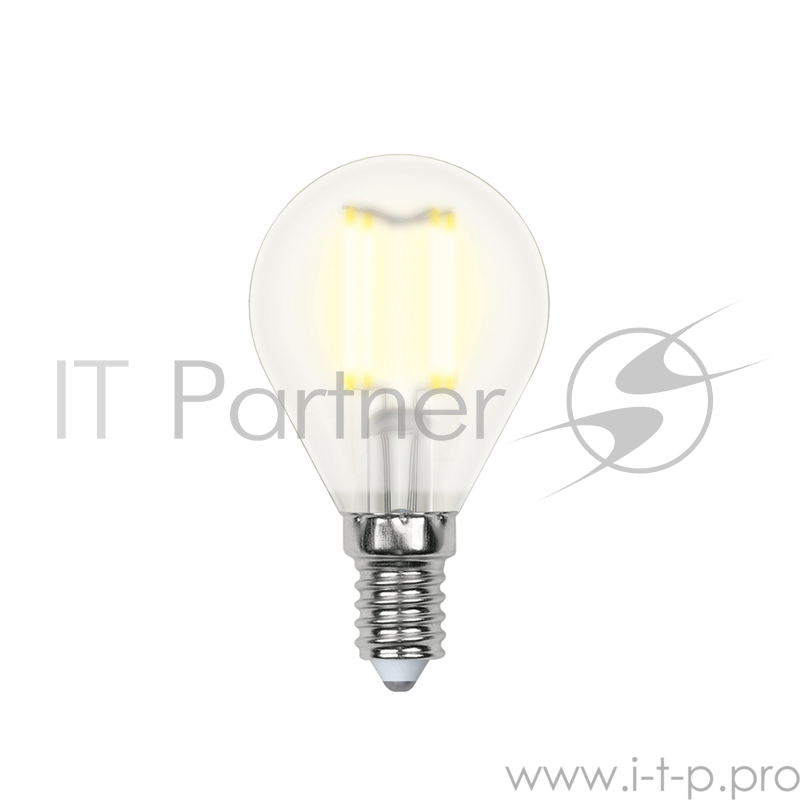 Лампа светодиодная UNIEL LED-G45-6W/WW/E14/FR PLS02WH E14 6Вт форма шар матовая колба теплый белый