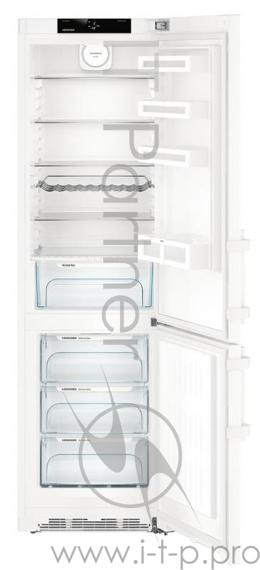 Холодильник Liebherr 201х60х66.5 см, объем камер 220+101, No Frost, морозильная камера нижняя, белый