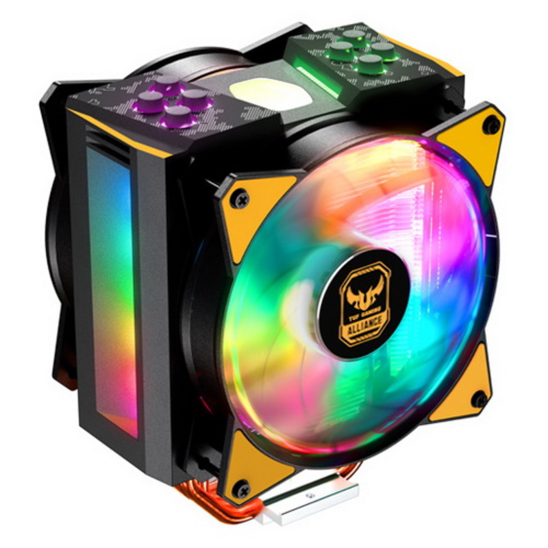 Кулер Cooler Master CPU Cooler MasterAir MA410M, 600-1800 RPM, 150W, addressable RGB, lighting controller, Full Socket Support, Asus TUF Version