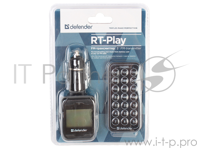 FM-трансмиттер DEFENDER RT-Play Пульт ДУ