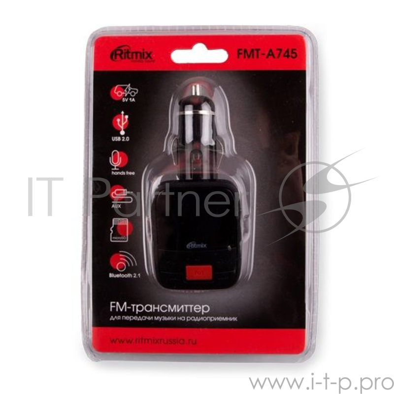Аксессуар RITMIX FMT-A745 Автомобильный FM-трансмиттер