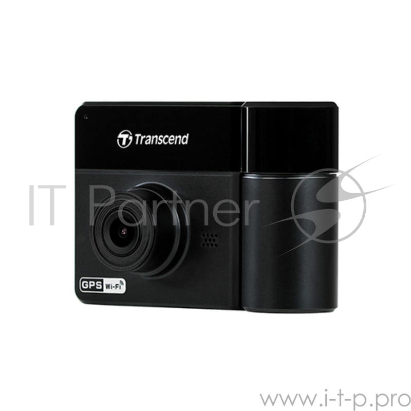Видеорегистратор Transcend DrivePro 550 автомобильный (WIFI + microSD 32Gb, ДВЕ КАМЕРЫ, GPS)