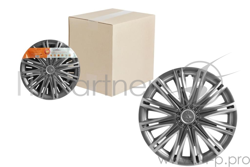 Колпаки на колёса AIRLINE AWCC-14-11 14'' ''скай'' серебристый компл. 2шт.