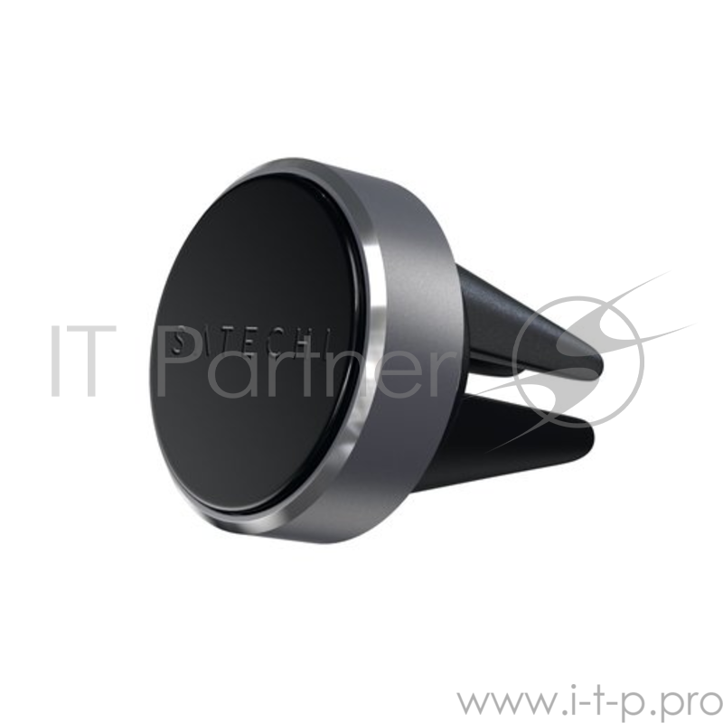 Автомобильный держатель Satechi Aluminum Vent Magnet Mount для смартфонов. Материал пластикметалл. Цвет серый космос.