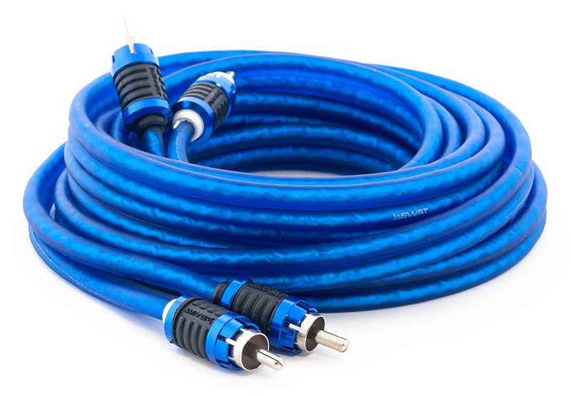Акустический кабель Swat SIP-250 5м 2RCA-2RCA (упак.:1шт)