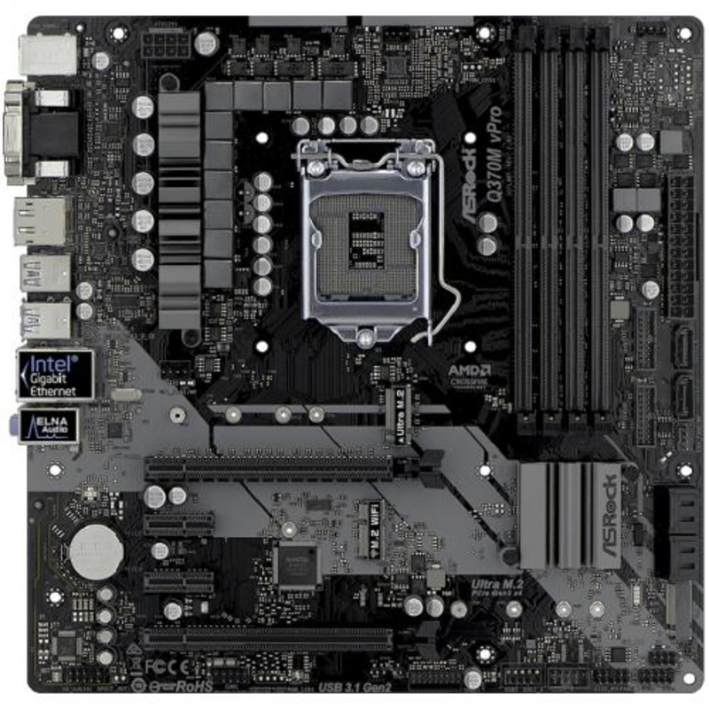 Материнская плата Q370M VPRO, RTL {20}