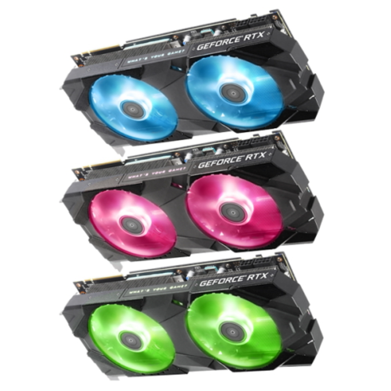 RTX2080 EX - 1 click OC PCI-E 8GB GDDR6 256BIT W/DP/DP/HDMI/DP/USB-C/Cooling Fan , RTL {10} (132396)